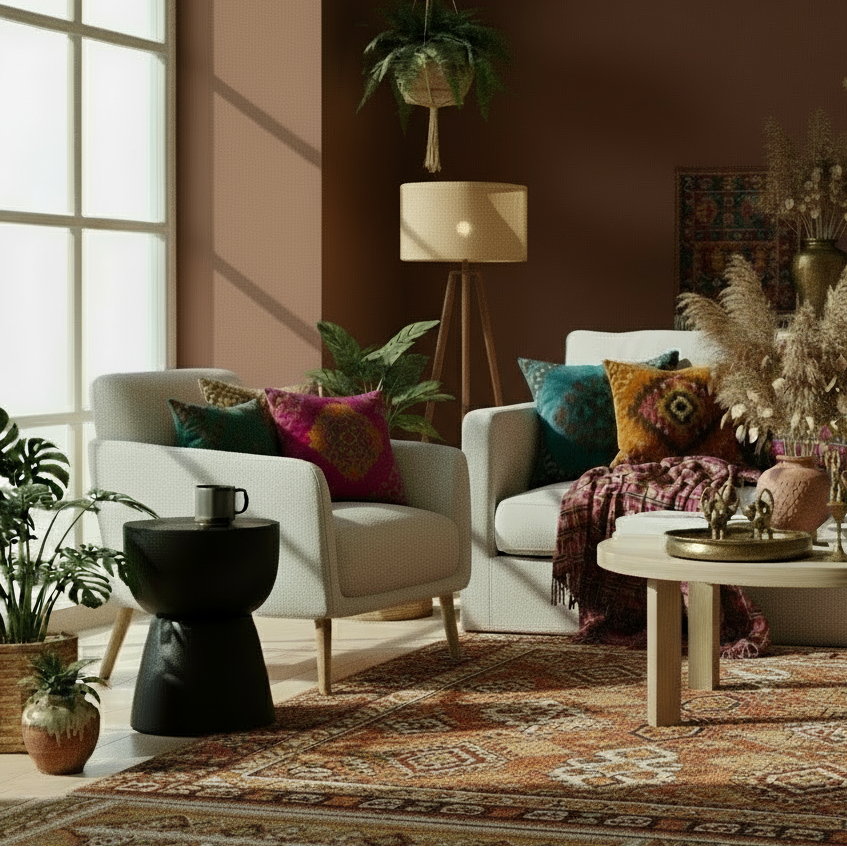 1/3 Cupped 'Java' Stool - Black