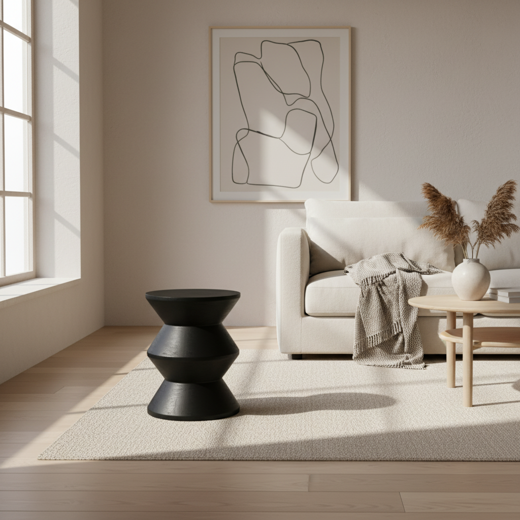 Hourglas 'Java' Stool - Black