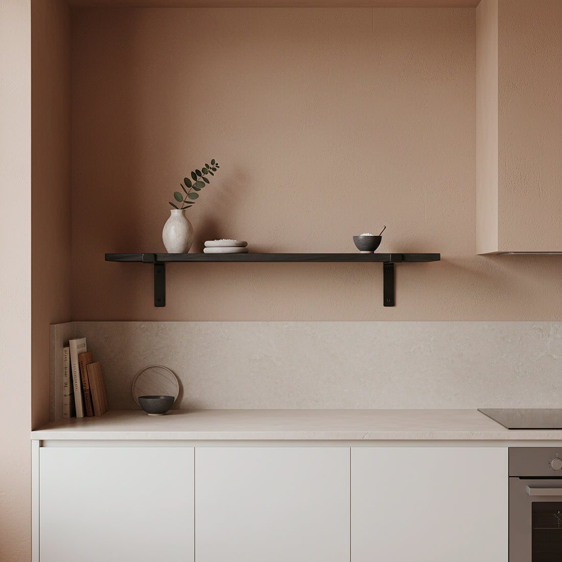 Factory Wall Shelf - FSC-recycled wood - 80 cm