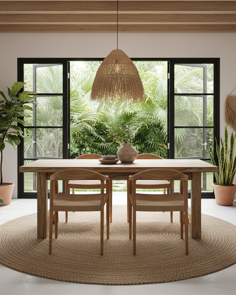 Chair 'Cemagi' in Teak and Rope