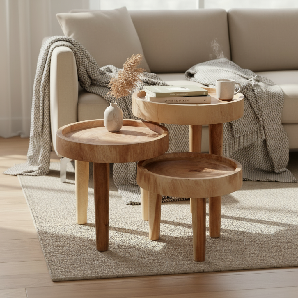Three Legged 'Ulu' Side Table