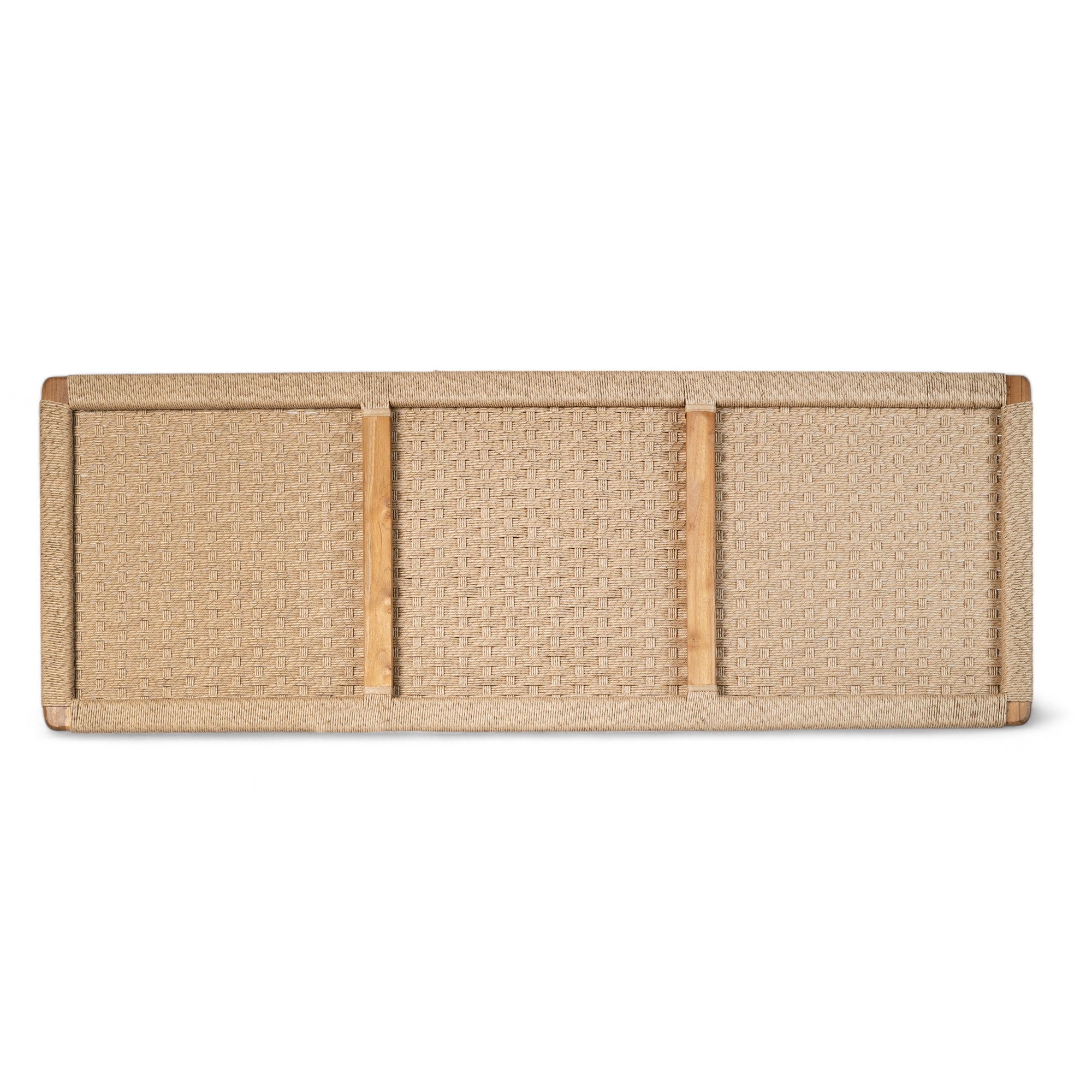 Headboard 'Cemagi' in Teak and Rope 180/160 cm