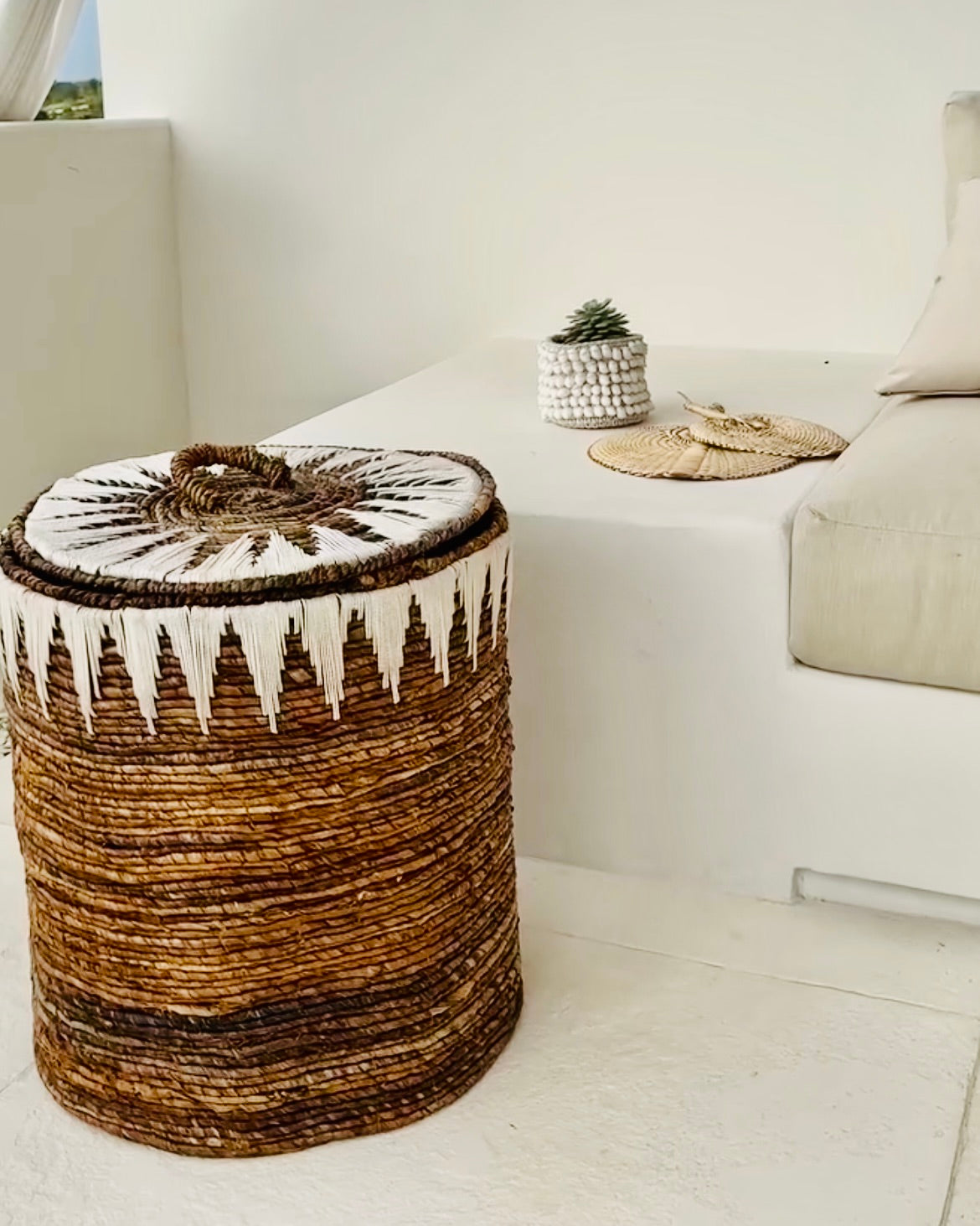 Embroided Basket