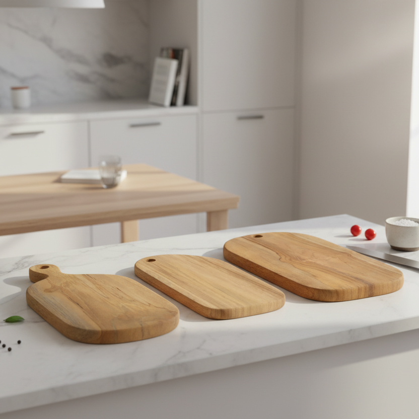 Cutting boards in Teak