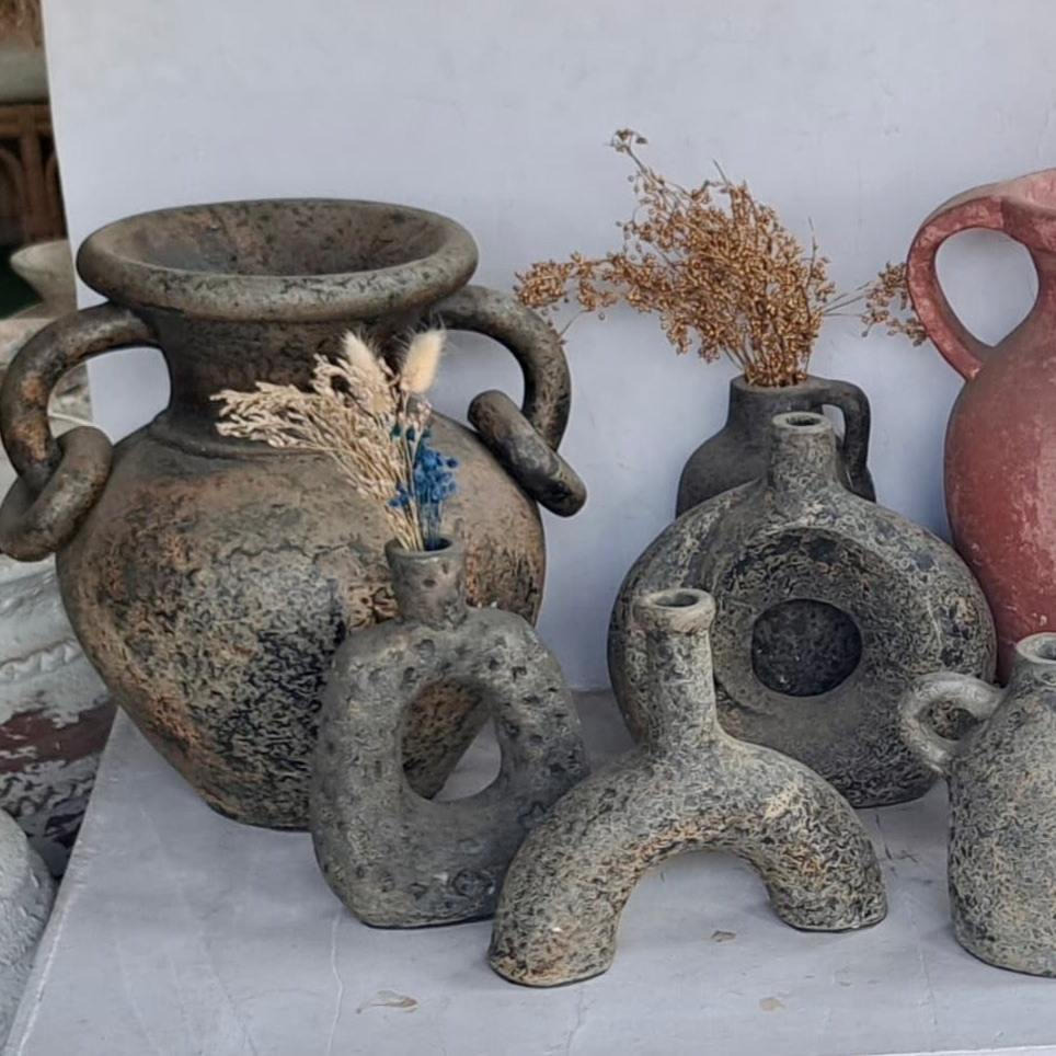 Vintage Style Terracotta Vase #15 - 22 cm