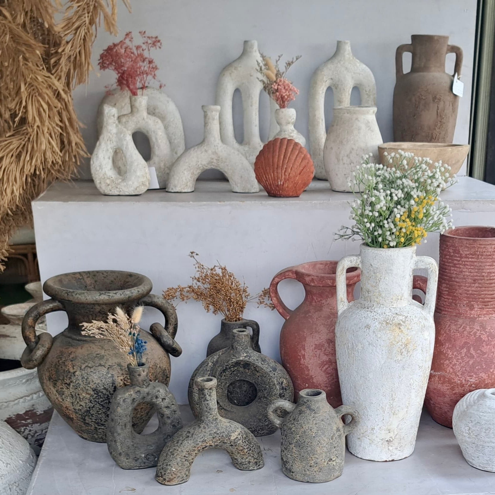 Vintage Style Terracotta Vase #12 - 23 cm