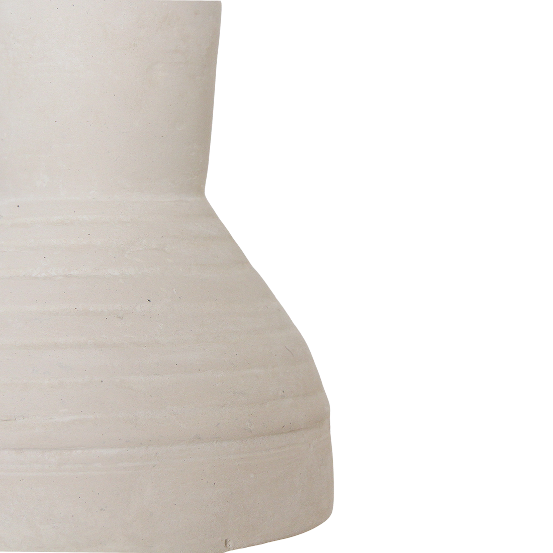 Kayu Living Chalk pendant lamp in natural matte Ecomix with a textured, stone-like papier-mâché finish.