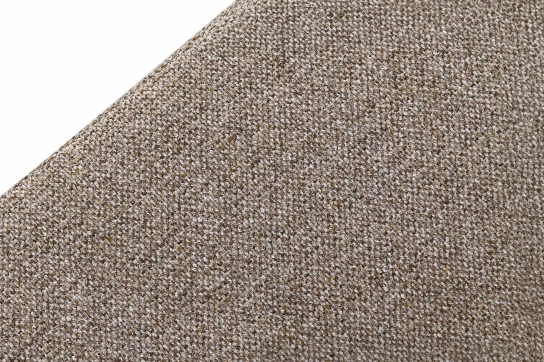 Close-up of the textured natural beige fabric upholstery on the Kayu Living Dilan Hush lounge chair