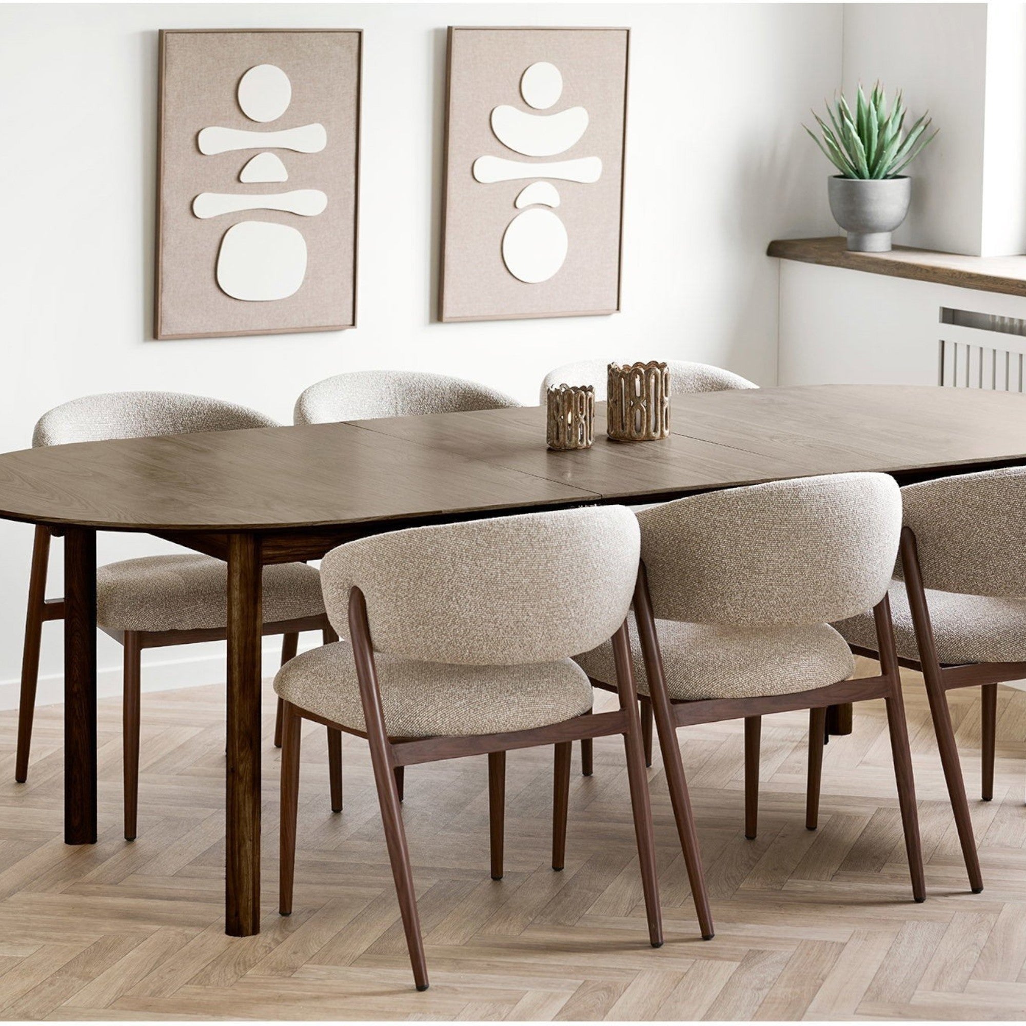 Kayu Living Diva Relief Wall Decoration No.1 in brown and beige, a contemporary textured mixed-media art piece.