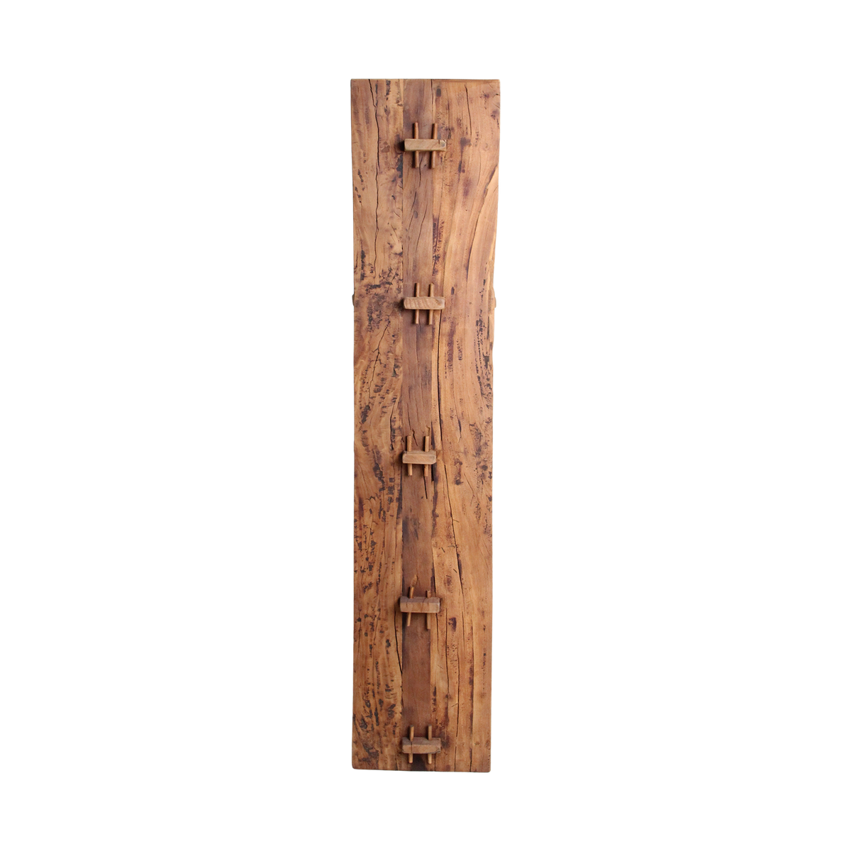 Kayu Living Farmwood storage rack made from warm brown reclaimed wood with unique grain and rustic patina