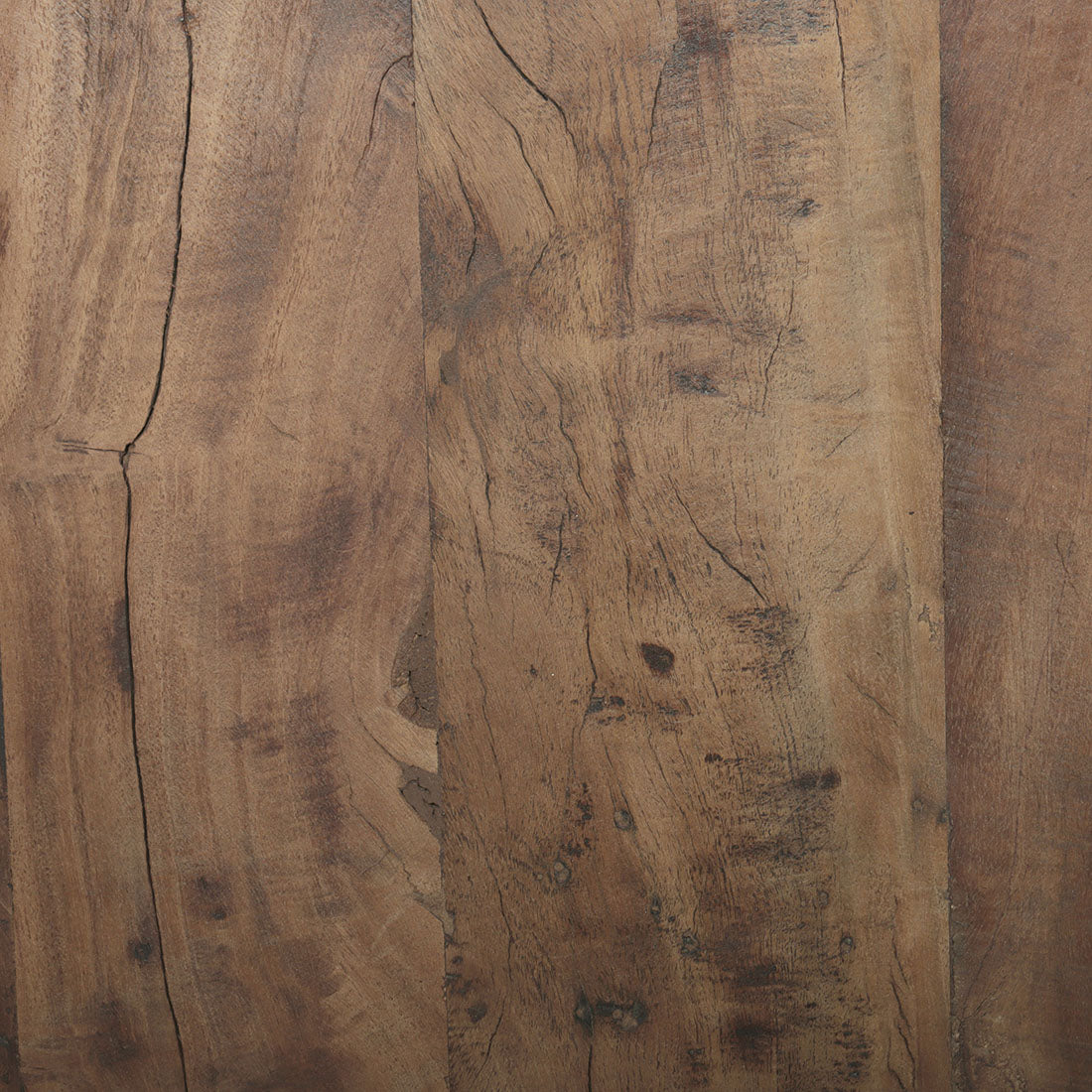 Kayu Living Farmwood sideboard surface showing natural grain and texture of reclaimed FSC-certified recycled wood.