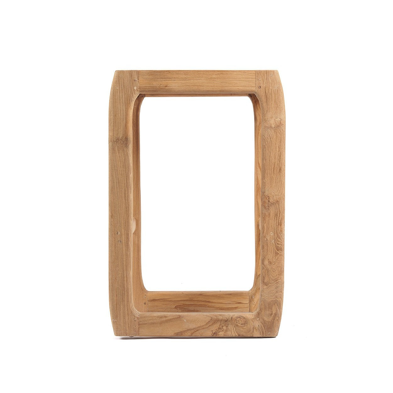 Kayu Living Ithaca bar stool made of natural recycled teak with a durable, weather-resistant finish.