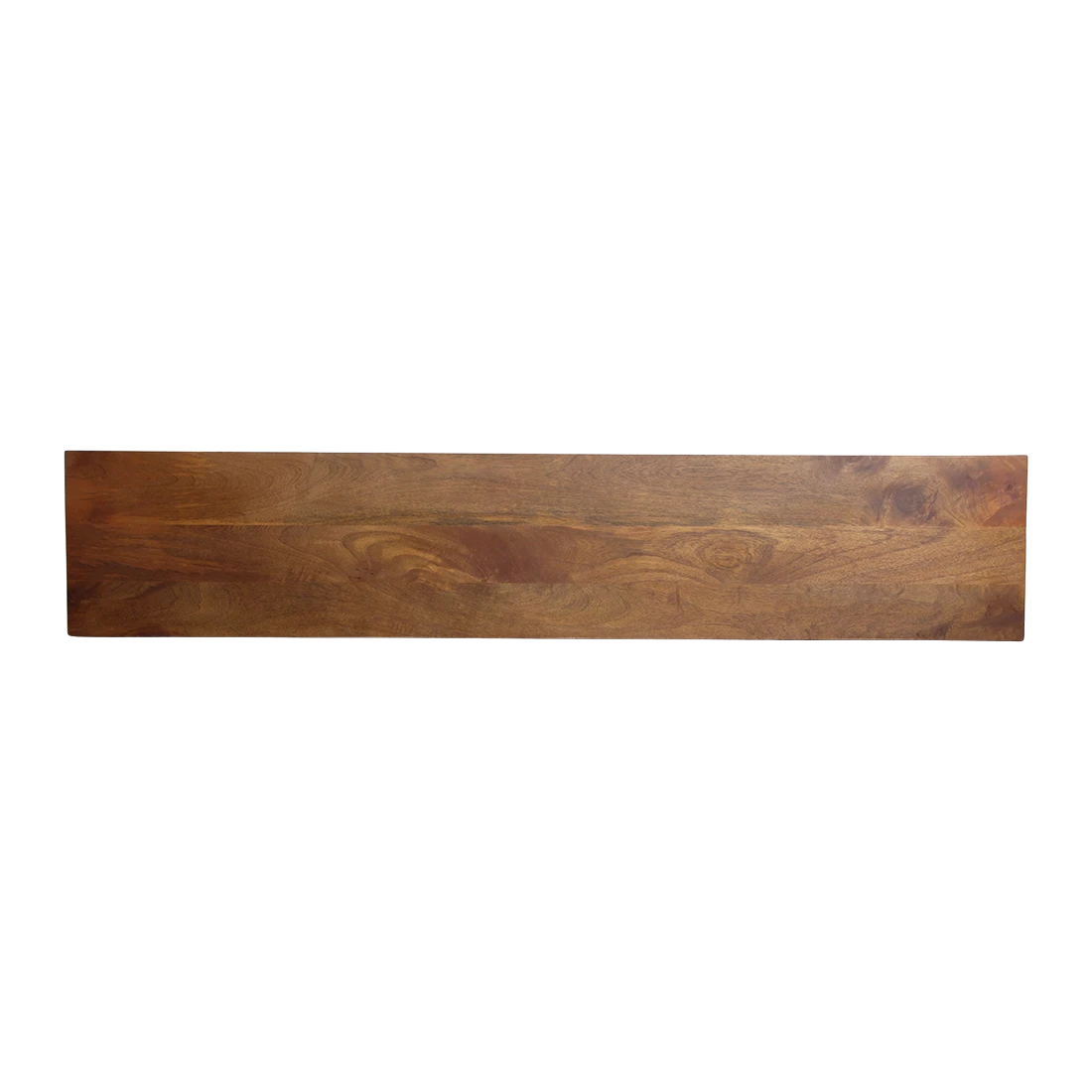 Kayu Living 180cm bullnose chamfered dining bench in natural mango wood with a smooth, water-sealed finish.