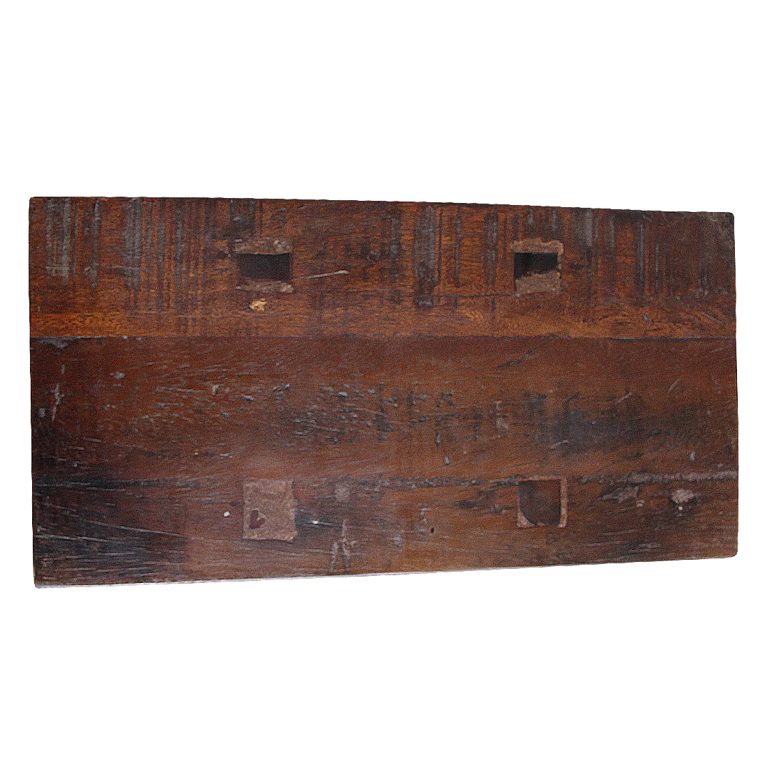 Kayu Living medium industrial bus stop bench made from reclaimed FSC-recycled wood with a warm, rustic patina.