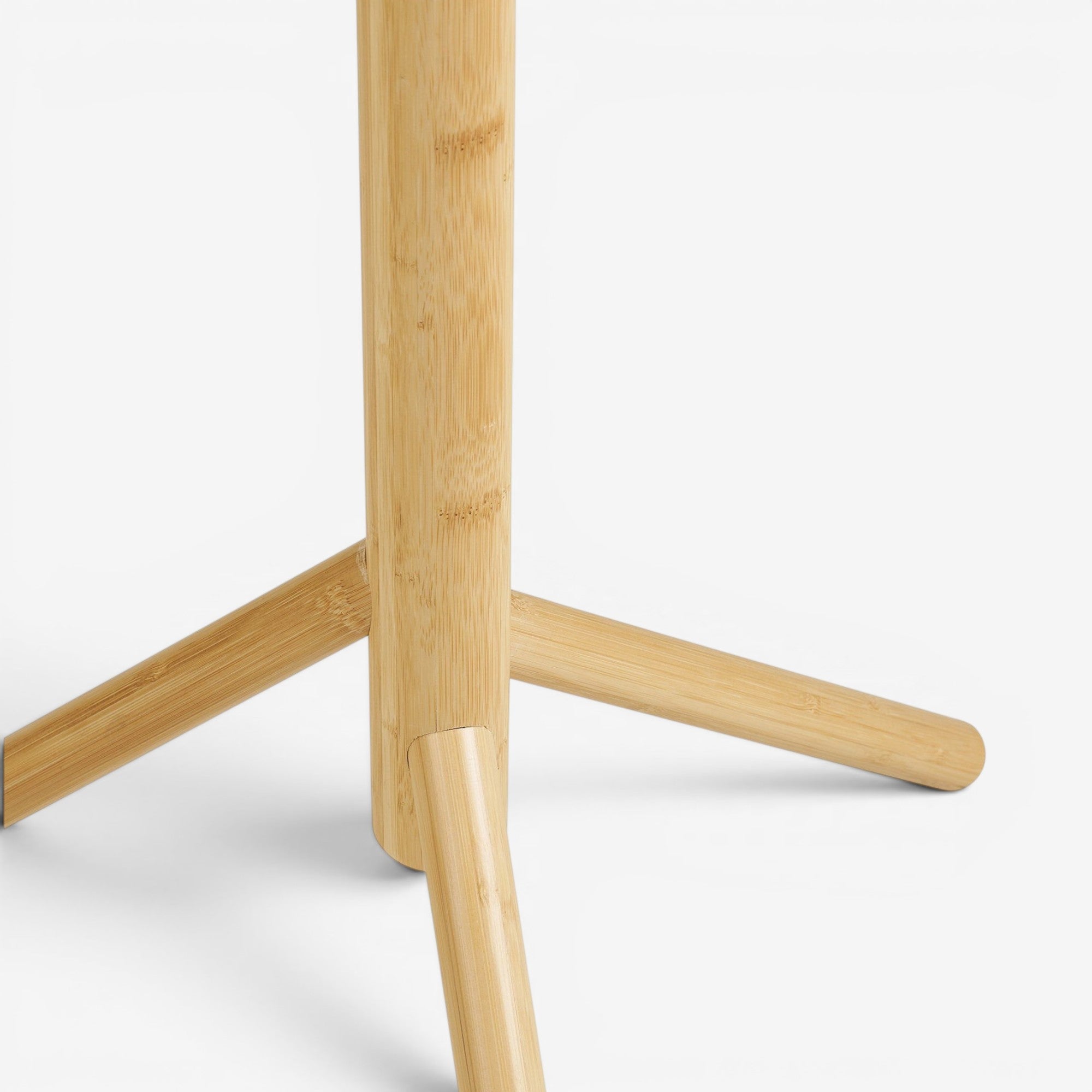 Kayu Living Wanaka Coat Rack, natural bamboo, tripod base, 163cm tall, stylish and eco-friendly.