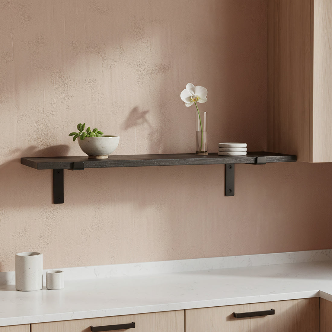 Factory Wall Shelf - FSC-recycled wood - 80 cm