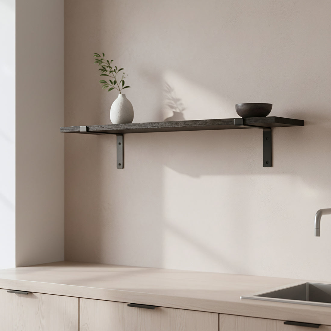 Factory Wall Shelf - FSC-recycled wood - 80 cm