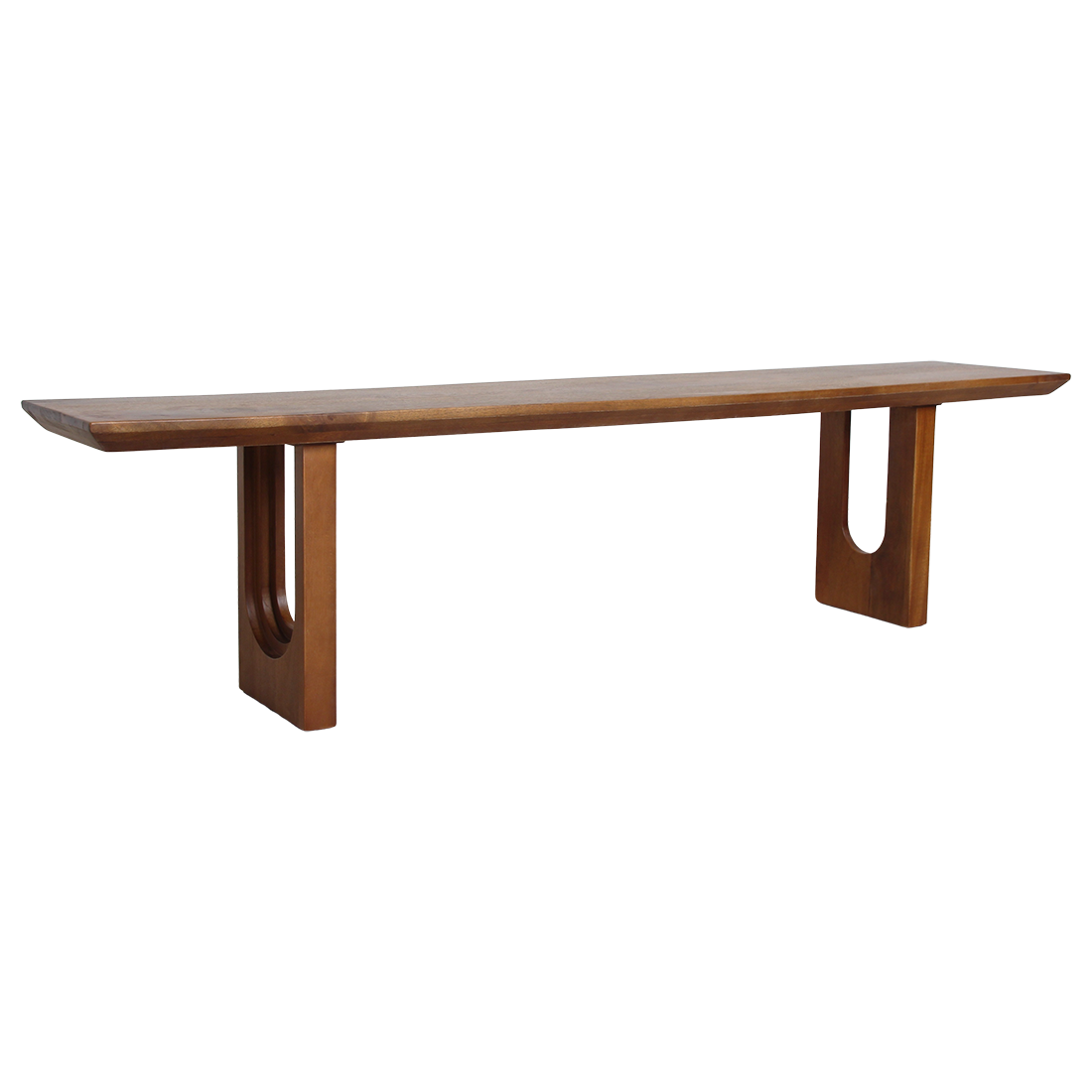 Raw Materials Bullnose Chamfered Dining Bench, 180cm, wooden seating with smooth edge design, ideal for modern dining rooms.