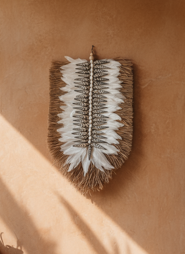 Wall Decoration – Nias Feather & Shell