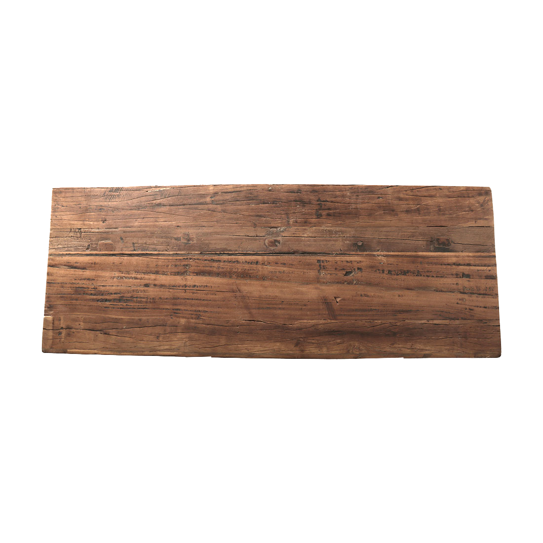 Kayu Living Farmwood sideboard top view showing the natural grain and rustic texture of reclaimed Indian wood.