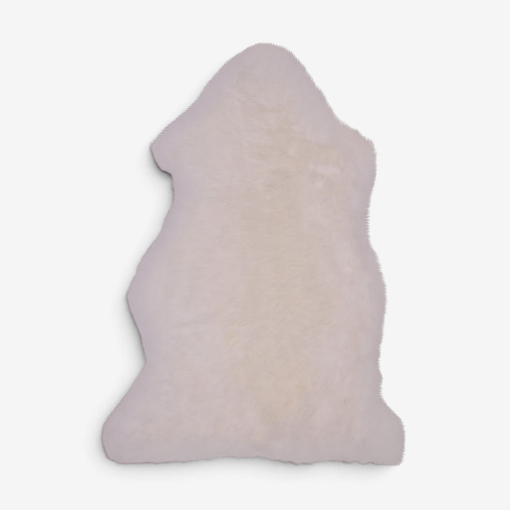 Kayu Living genuine ivory lambskin throw with a soft 5cm pile, measuring 50x85 cm for a luxurious home accent.