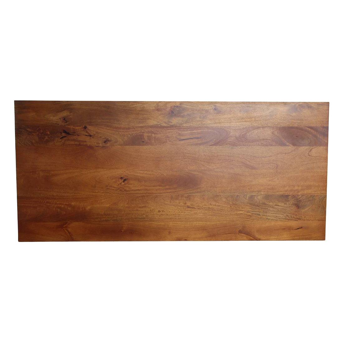 Kayu Living 240cm bullnose dining table top in natural mango wood with a smooth, water-repellent finish.