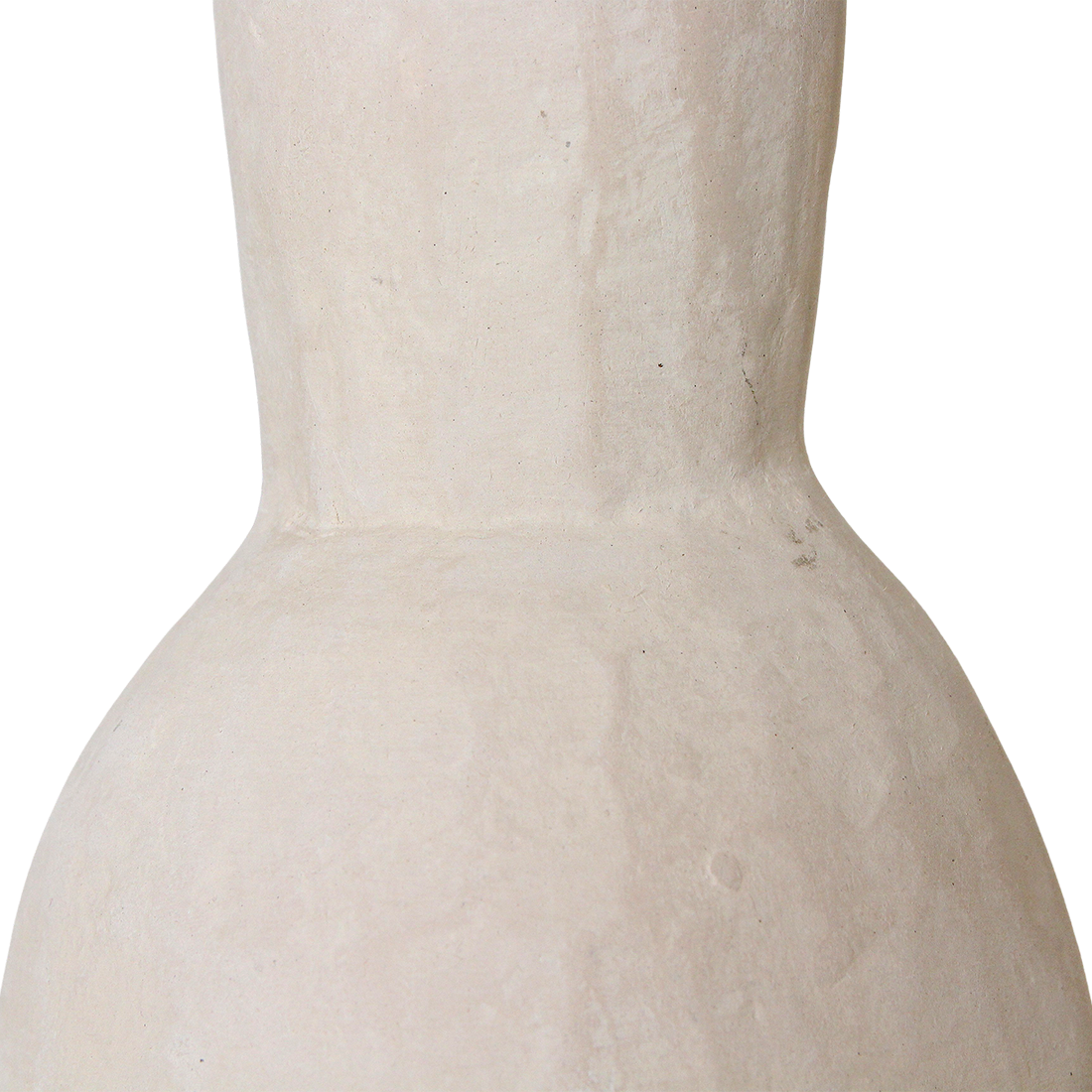 Kayu Living Moro chalk pendant lamp in a sand-colored matte Ecomix finish with an organic, hand-formed texture.