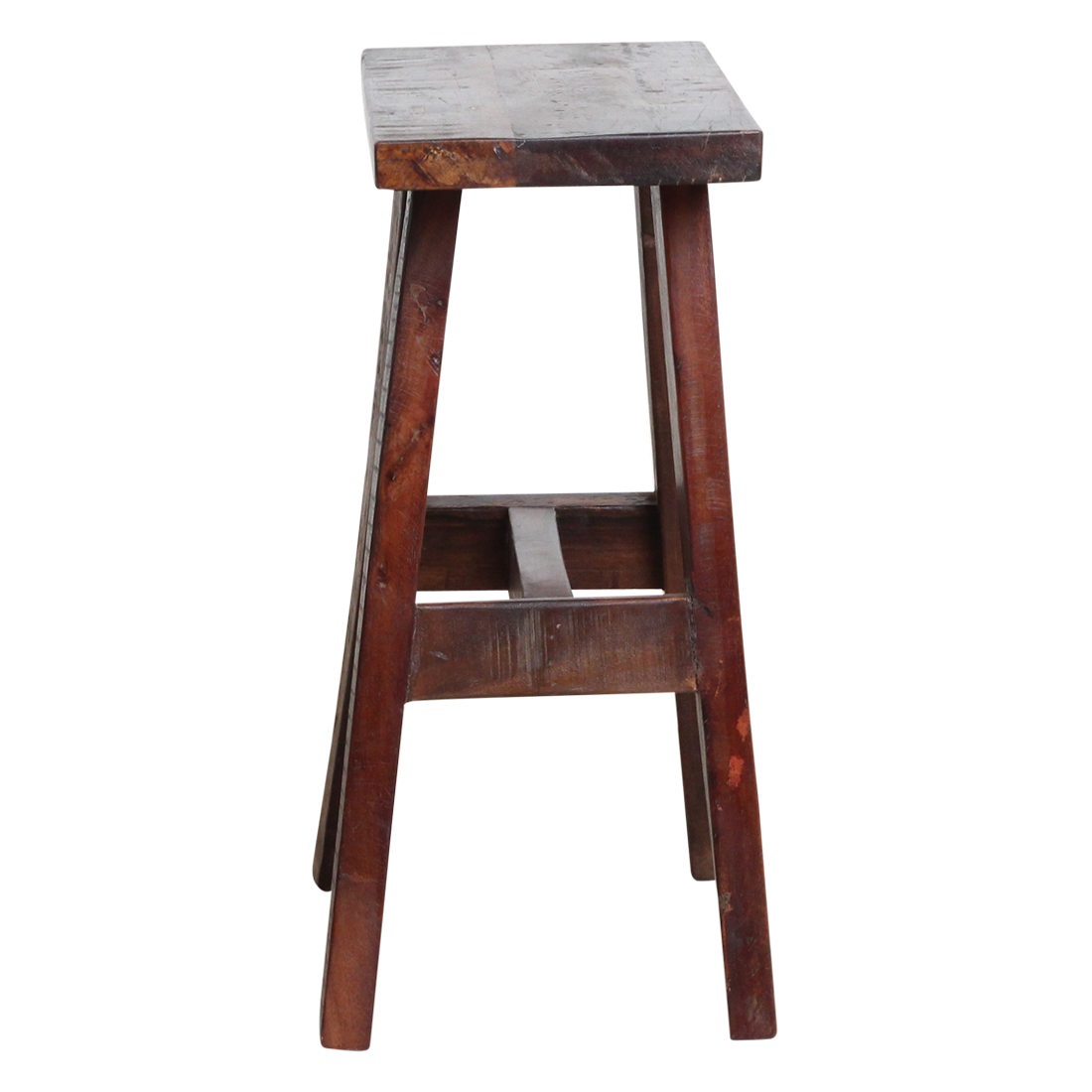 Kayu Living medium industrial bus stop bench made from reclaimed FSC-recycled wood with a warm, rustic patina.