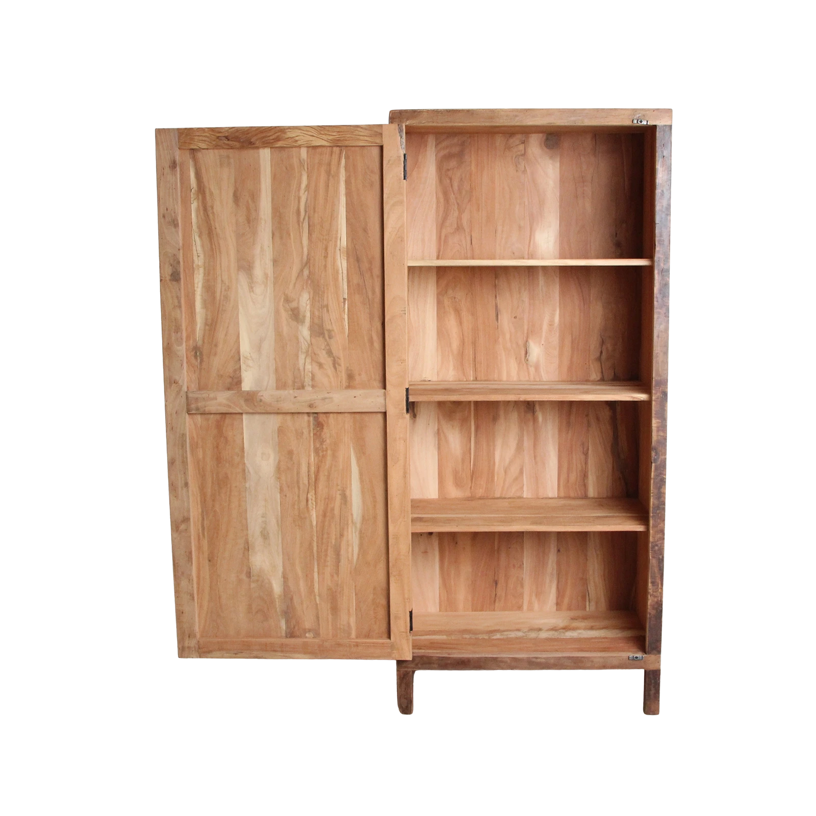Kayu Living Farmwood cabinet made from FSC-recycled wood with one door and four interior shelves.
